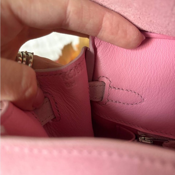 White Crop Top and Pink Handbag - Picture 5 of 8